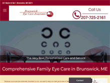 Tablet Screenshot of brunswickeyecare.com